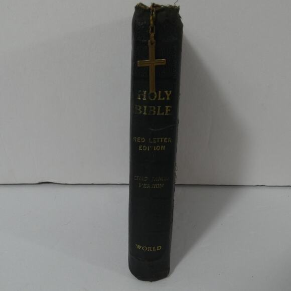 Vintage Holy Bible KJV Zippered Black World Publishing Company - Picture 3 of 6